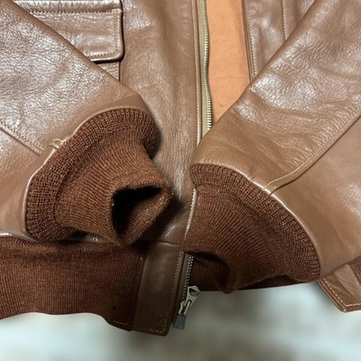 THE REAL McCOY'S TYPE A-2 LEATHER JACKET 40 #0830 | eBay