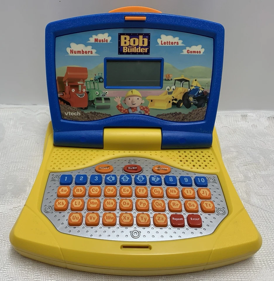 Обучающий ноутбук Bob the Builder & Scoop V-Tech 9 дюймов игрушка формы математических букв - Изображение 2 из 4