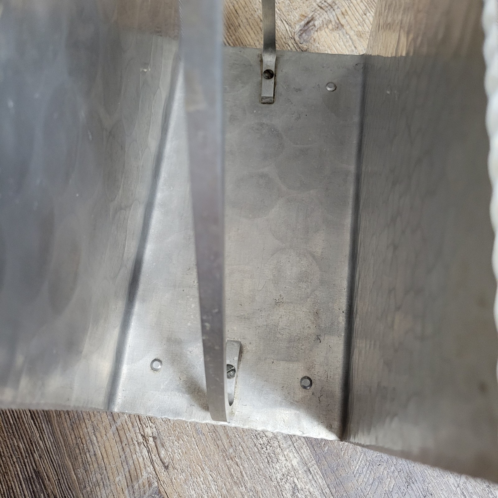 Vtg RARE Arthur Armour Butterfly Dogwood Magazine Rack Stand Holder Aluminum