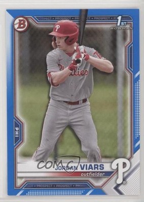 2021 Bowman Draft Blue 148/150 Jordan Viars #BD-132 fm0