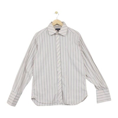 Vintage Burberry Gestreiftes Hemd Herren Größe 42 Mehrfarbig UK Made Doppelmanschette