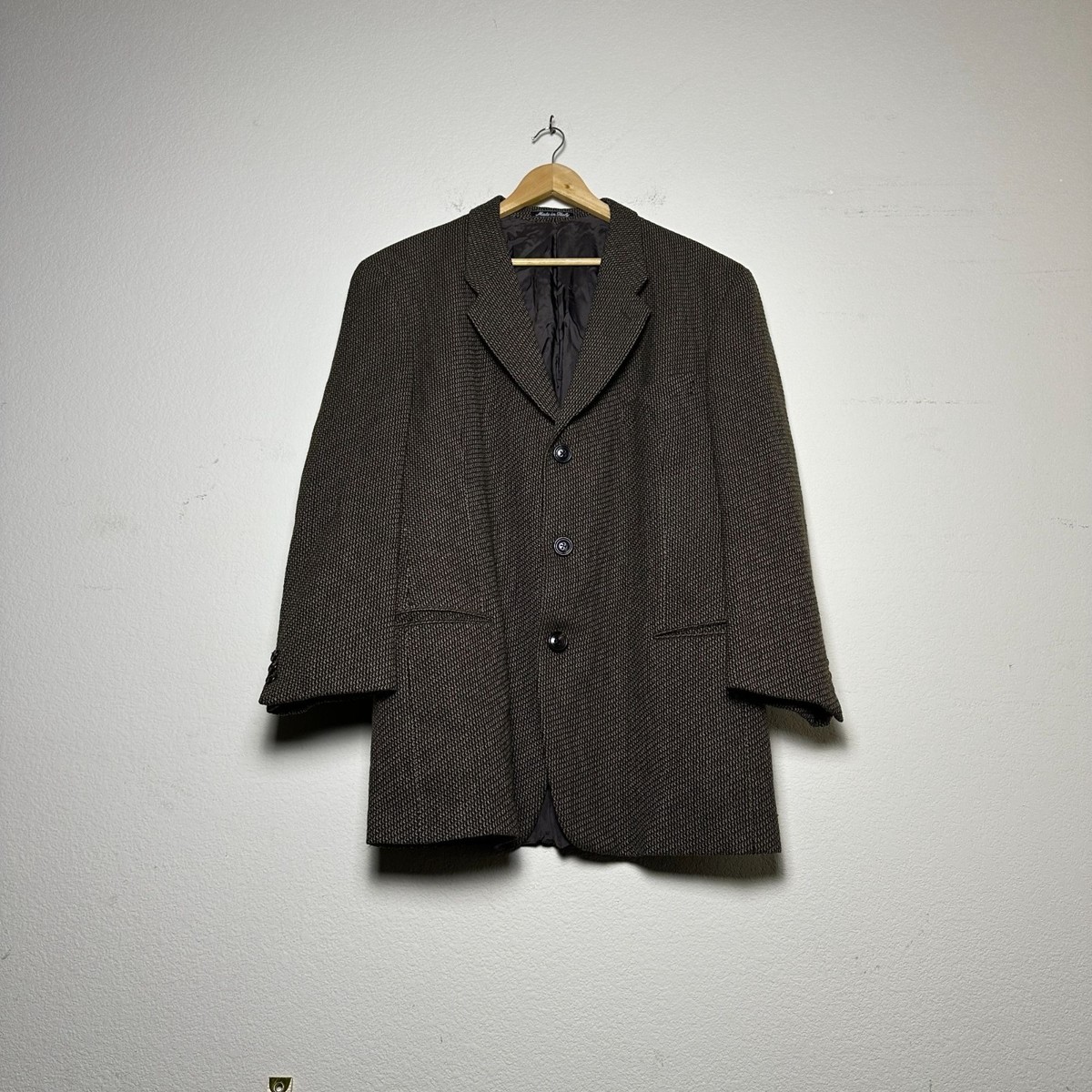 イタリア製 armani tweed wool jacket Giorgio Armani Made in Italy Borgo 21 blazer jacket | eBay