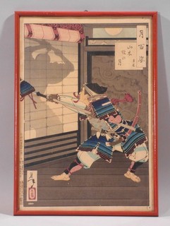 di3/1 Tsukioka Yoshitoshi Holzschnitt 1886 aus "Hundert Ansichten des Mondes"