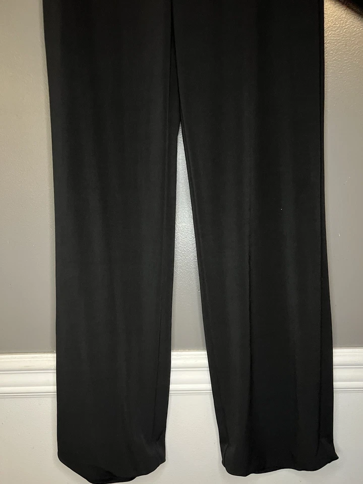 Pantalones informales negros de cintura elástica pequeños vintage Randolph Duke The Look para mujer  Foto 3 de 4
