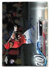 2018 Topps Chrome Auto Victor Robles Nationals