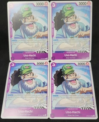 4x Uso-Hachi - ST18-001 - PRB02 Reprint - One Piece TCG - English Playset