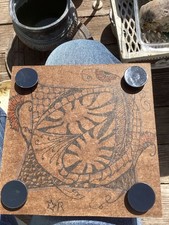 Large Zentangle Flower Herb Press 