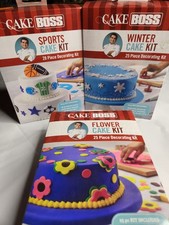 Cake Boss Decorating Kits 3 Sets Winter Sports Flowers 78 Pieces NEW Sealed
