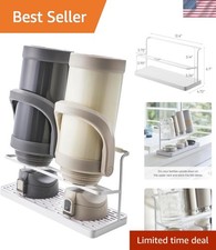 Innovative Two-Tier Bottle Drying Stand with Adjustable Design  Drainage Tray