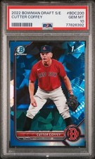 2022 Bowman Draft Sapphire BDC-200 CUTTER COFFEY 1st - Red Sox - PSA 10 Gem Mint