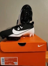 Nike Vapor Edge Speed 360 2 Mens 11.5 Black White Football Cleats DA5455-001 NBY