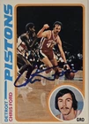 1978-79 TOPPS Chris Ford Auto Card #15 Detroit Pistons Vintage Basketball Card