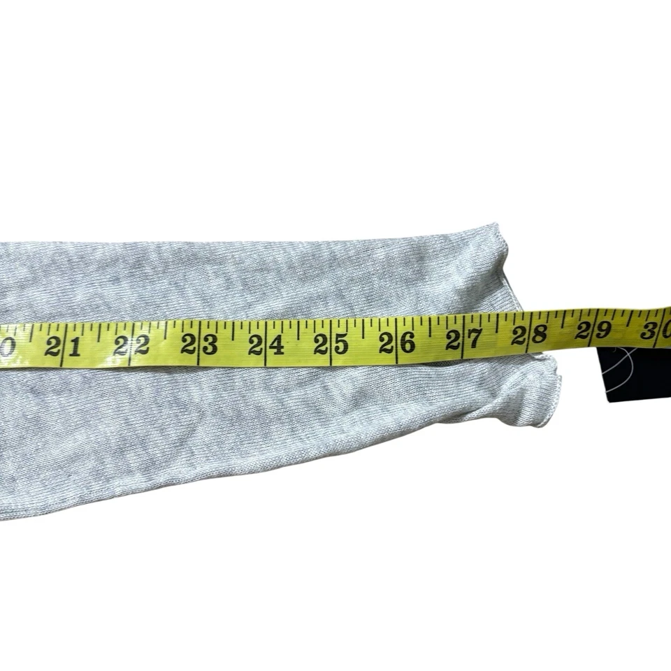 Suéter Blanc Noir Para Mujer Grande Gris Yolo Drapeado Frontal Cárdigan Abierto NUEVO Foto 4 de 4