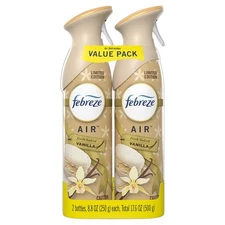 2 Febreze Air Freshener Spray FRESH BAKED VANILLA 8.8 Oz each *Discontinued*