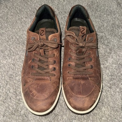 ECCO Byway Tred GTX Mens Leather Casual Lace Up Shoes Size 11 Gore-Tex Brown