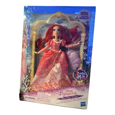 Disney Princess Deluxe Ariel Doll The Little Mermaid Royal Collection W/ Stand