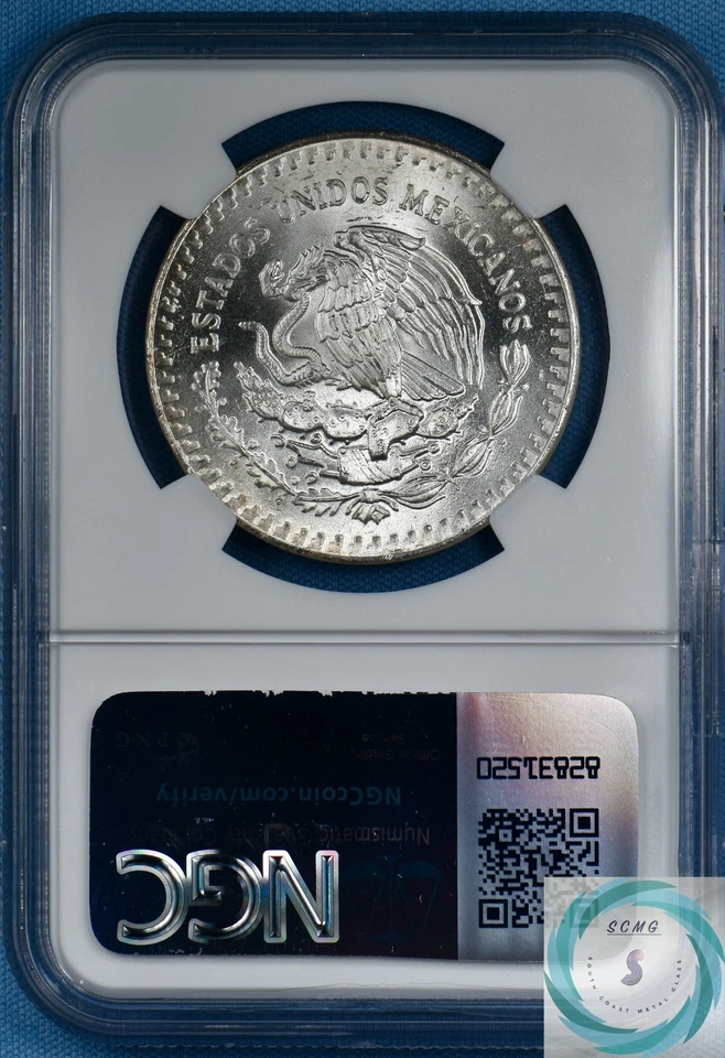 1983-Mo 1 Onza Silver Libertad PCGS MS 70 - Cert  #8213810-008 - Image 2 of 4