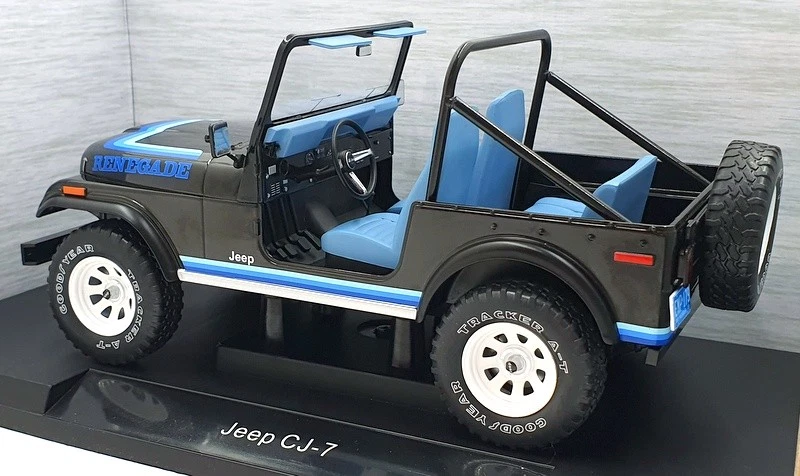 Model Car Group 1/18 Scale MCG18281 - Jeep CJ-7 - Black - Image 2 of 4