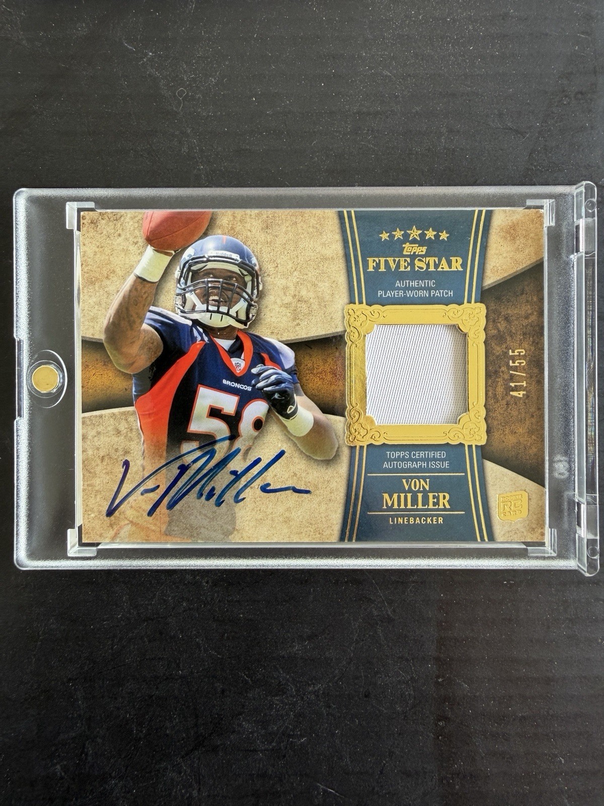 Von Miller Topps Five Star #171 Autograph Patch