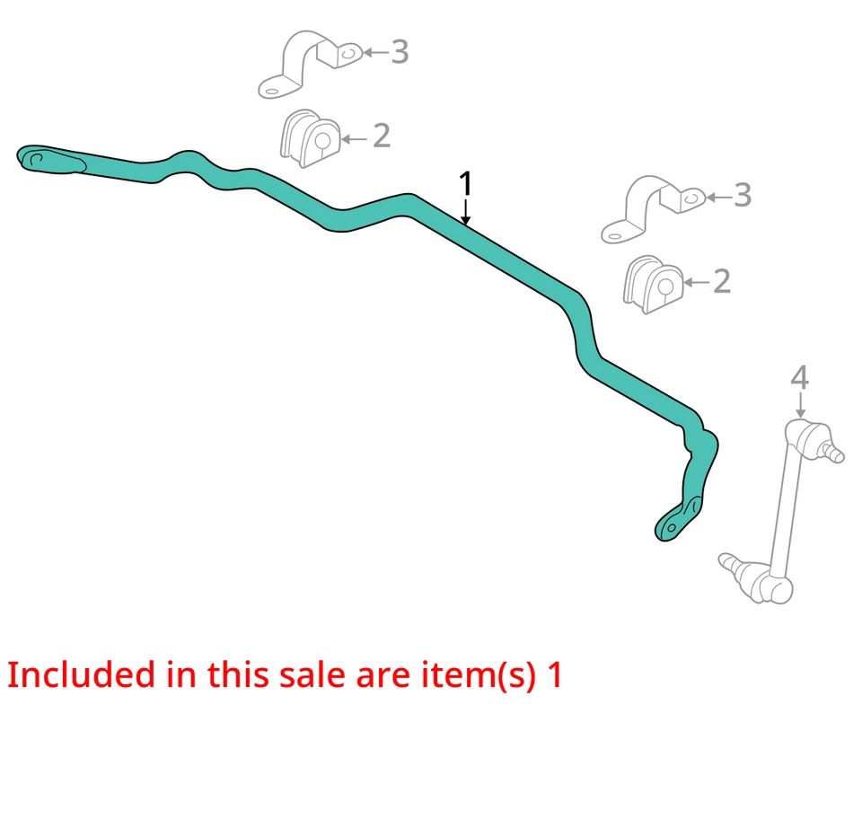 Barra estabilizadora delantera Mercury Mariner 2005-2007 OEM PNO89 Foto 2 de 3