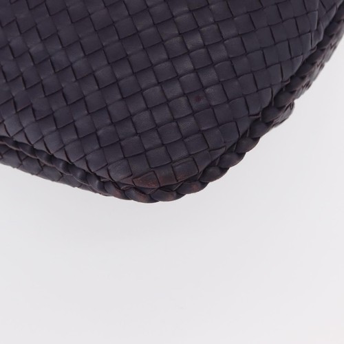 BOTTEGA VENETA INTRECCIATO Hobo Shoulder Bag Leather Purple 115653 Auth ka125 - Picture 16 of 22
