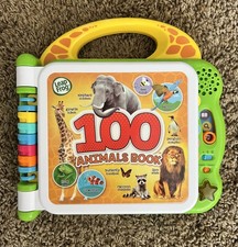 Leap Frog Learning 100 Animals Teach Book English Spanish Interactive Bilingual
