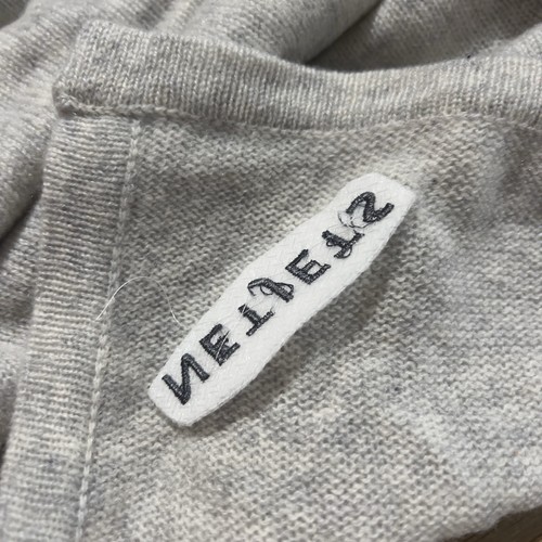 Peter Millar "NetJets" Essential Gray Cashmere Poncho Sweater NWT ($200) - Picture 7 of 7