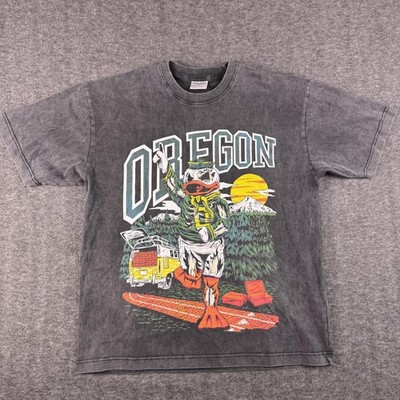 Oregon Ducks Shirt Mens Large Gray College Sports Mascot Graphic Tee SHUTUPPLS