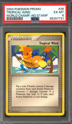 Pokemon 2004 World Championship Promo Tropical Wind 26 English PSA 6 *731