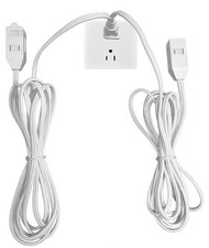 6 Outlets Extension Cord, Double 3-Outlets Power Strip with Safety Cover