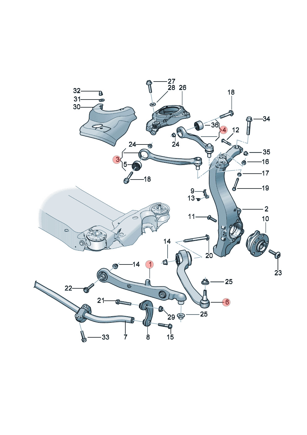 12-17 BENTLEY CONTINNTAL GTC FRONT LEFT SUSPENSION TRACK CONTROL ARM SET OEM