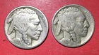 1920 & 1921 US Buffalo Nickels! "Philadelphia" Mint Set of 2! Both FINE! Coins!
