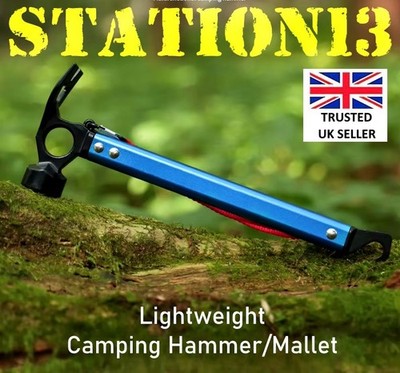 Leichter Campinghammer - Heringzieher - blau/schwarz - nur 500g - STATION13