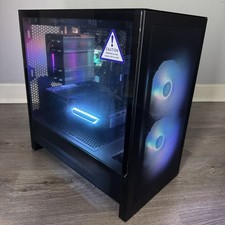 NZXT H3 Flow RTX 4070 32GB RAM 1TB SSD Ryzen 5 5650G Dual GPU Gaming PC