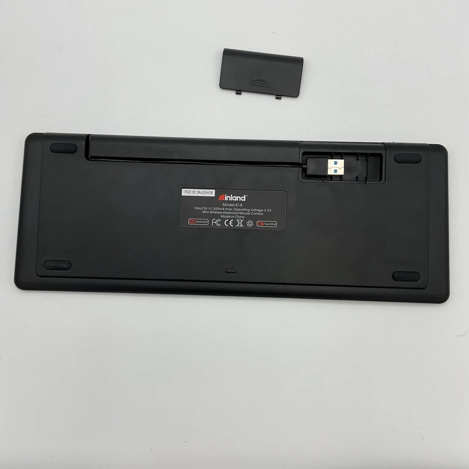 Inland Model K18 Mini Wireless Keyboard Mouse Combo. With USB - Image 3 of 4