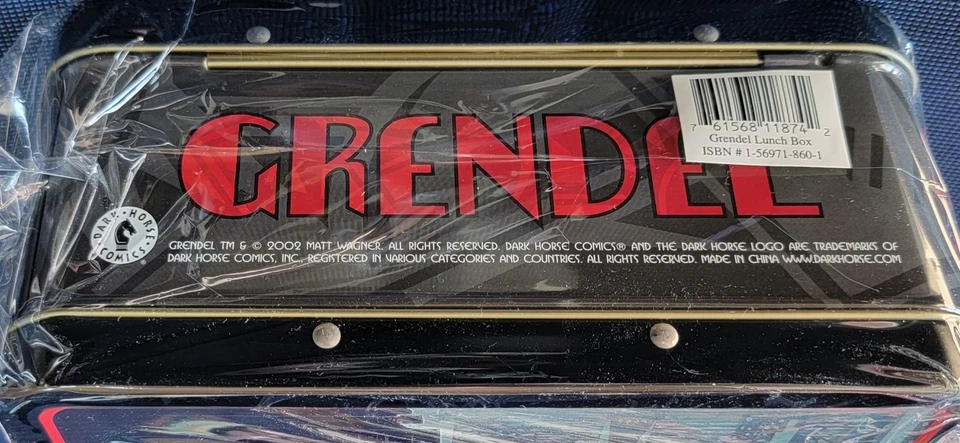 2002 DARK HORSE COMICS Metal GRENDEL LUNCH BOX NEW - Image 3 of 4