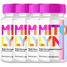  4 Pack Mitolyn Advanced Weight Loss Support Mito Lyn Maximum Strength 120