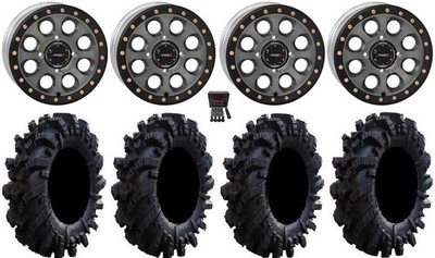 System 3 SB-7 14'' Wheels Ti (4+3) 30'' Intimidator Tires Polaris Sportsman