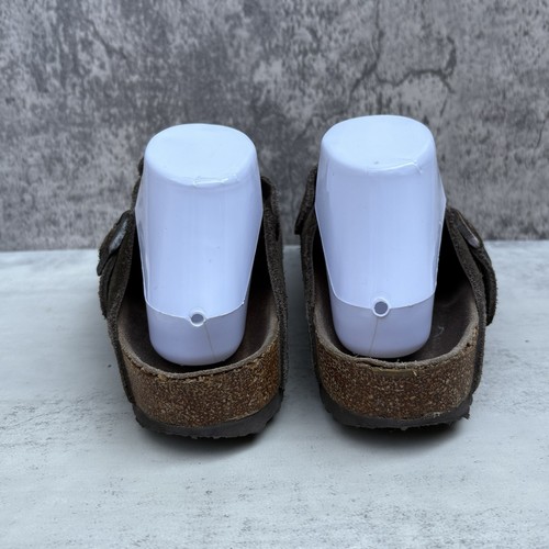 Birkenstock Boston Brown Suede Boston Clogs Mules Size 39 Women's Size 8 Men's 6 - Picture 5 of 7