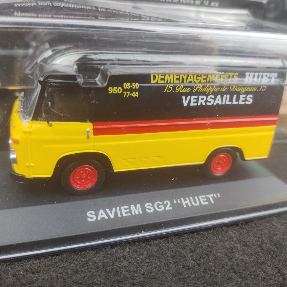 FURGONE RENAULT SAVIEM SG2 HUET IXO 1:43 NUOVO SCATOLA + BLISTER - Immagine 3 di 4