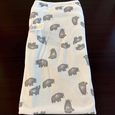 Carter s Just One You Baby Blanket Gray Bear Cubs White Terry Knit Towel Lovey-