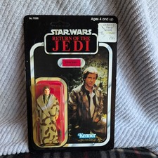 Vintage Kenner Star Wars Han Solo Trench Coat Figure 1983 77 Back Moc..Read