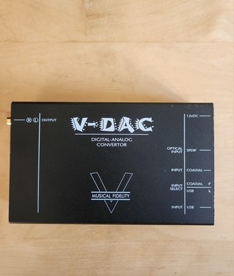 ''Musical Fidelity V-DAC, DA Wandler + Power/ Opticalkabel''(made in Taiwan)