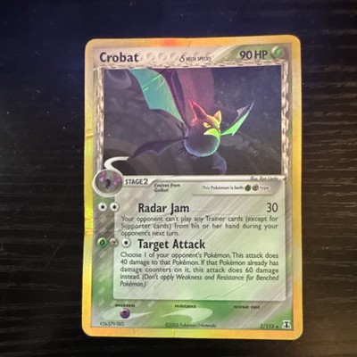 Pokémon TCG Crobat Delta Species 2/113 Holo Rare 90 HP English 2005
