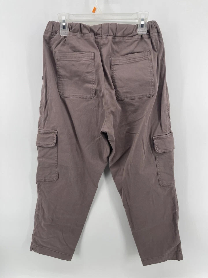 Pantalones de chándal Calvin Klein cargo para mujer talla mediana tiro alto púrpura 28X26 Foto 2 de 4