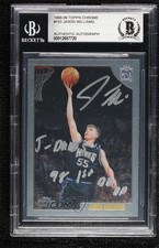 BAS 1998-99 Topps Chrome Jason Williams #153 BGS Authentic Auto ow6