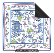 NEW Chinoiserie Style Neoprene Mahjong Mat 31...