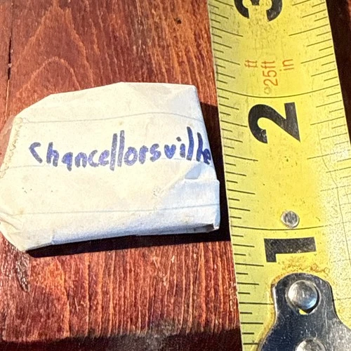 Dug Civil War 💥 🇺🇸 💣 Buckle In Paper Marked Chancellorsville 70’s