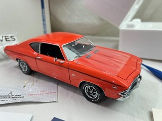 1/24 FRANKLIN MINT 1969 Chevrolet Chevelle SS 396 Orange