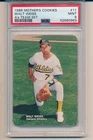 WALT WEISS OAKLAND ATHLETICS A's Rookie 1988 MOTHER'S COOKIES #11 PSA 9 MINT